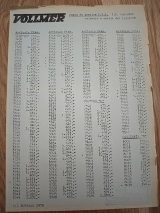 Revista Catálogo Maqueta trenes Vollmer 78