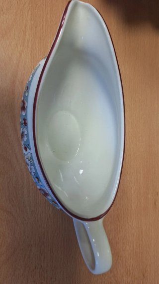 Salsera Vintage Floral Porcelana