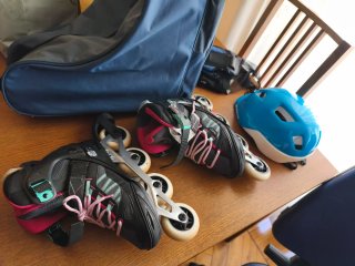 Patines en línea talla 38-41 Regalo casco...bolsa.