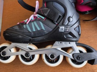 Patines en línea talla 38-41 Regalo casco...bolsa.