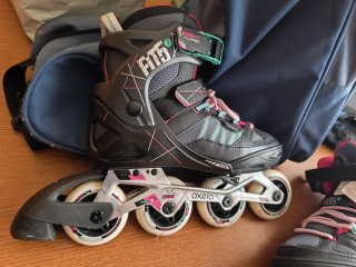 Patines en línea talla 38-41 Regalo casco...bolsa.