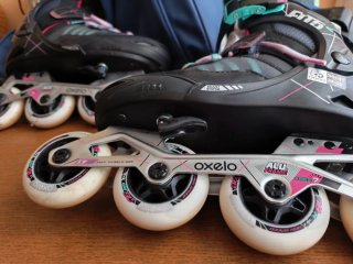Patines en línea talla 38-41 Regalo casco...bolsa.