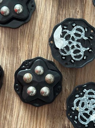 Ruedas de bolas negras para muebles