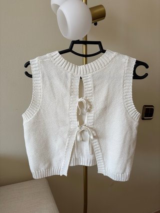 Chaleco Brownie Blanco Talla S