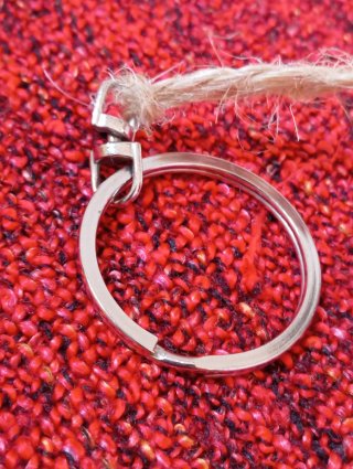 Portachiavi fungo rosso con pois bianchi