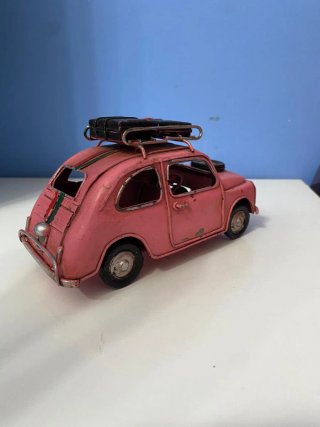 Modellino Fiat 500 Safari Rosa