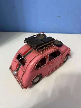 Modellino Fiat 500 Safari Rosa
