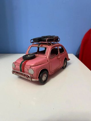 Modellino Fiat 500 Safari Rosa