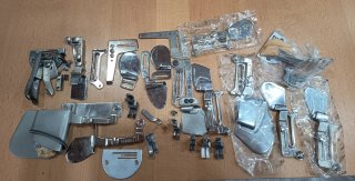 Embudos y patas para máquina de coser
