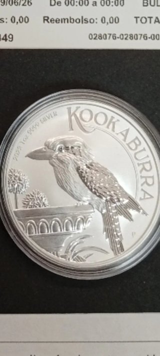 Moneda Kookaburra 2022 1oz Plata 9999