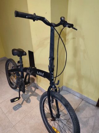 Bicicleta Plegable Negra