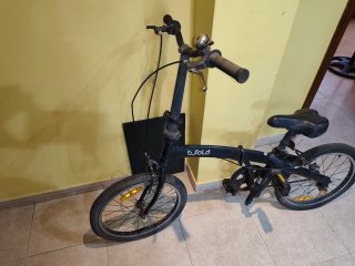 Bicicleta Plegable Negra