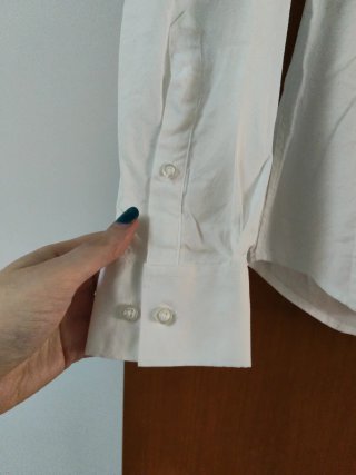 Camicia bianca maniche lunghe donna tg. S Made in