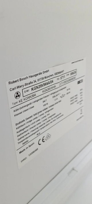 NEVERA COMBI BOSCH NO FROST ENERGÍA A+++