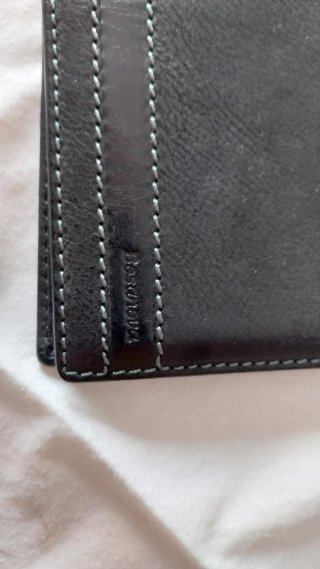 Cartera de piel Bosanova Negra Hombre