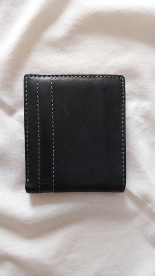 Cartera de piel Bosanova Negra Hombre