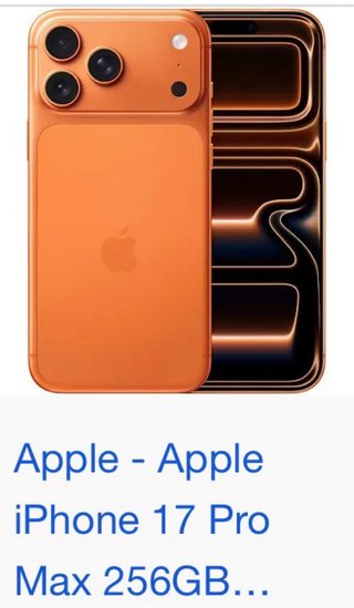 iPhone 17 Pro Max 256GB Naranja