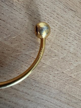 Bracciale dorato vintage con sfere