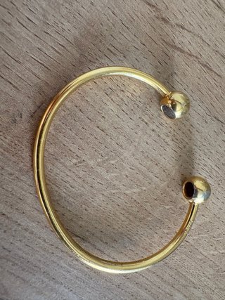 Bracciale dorato vintage con sfere