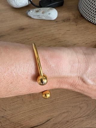 Bracciale dorato vintage con sfere
