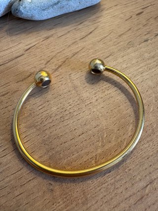 Bracciale dorato vintage con sfere