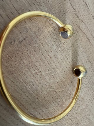 Bracciale dorato vintage con sfere