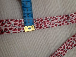Bies rojo estampado