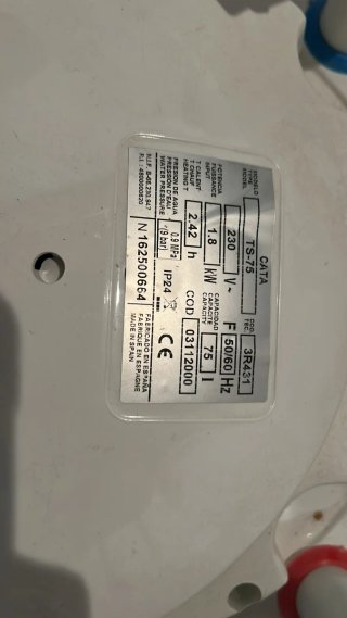Calentador de agua eléctrico Cata