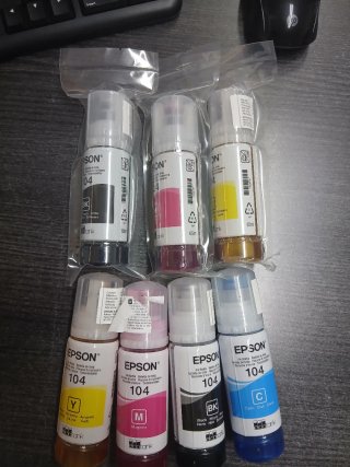 Tintas Epson 104 (Negro, Magenta, Amarillo, Cyan)