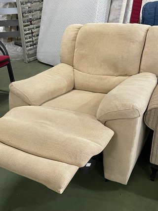Sillón reclinable beige