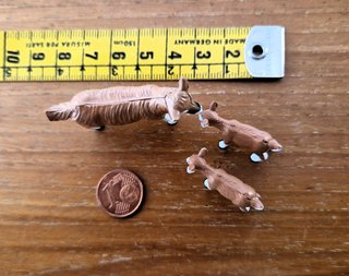 Figuras de cabra y crías (3 uds)
