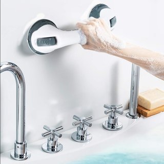 Silla de ducha Baño Ajustable Azul y Blanca NUEVO