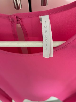 Camisa rosa manga 3/4