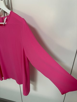 Camisa rosa manga 3/4