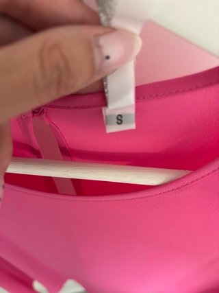 Camisa rosa manga 3/4