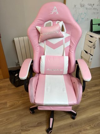 Silla gamer rosa