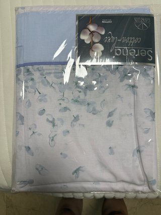 Juego Sábanas Cama 180cm Algodón Azul
