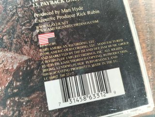 CD Slayer God Hates Us All (2001) UE