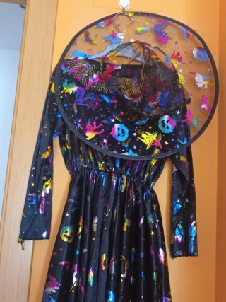 Disfraz Bruja Talla 4-5 con Sombrero