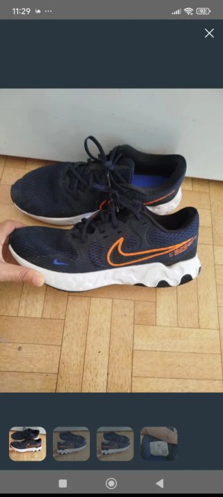Zapatillas Nike Hombre Azul y Naranja