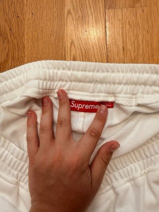 Supreme Small Box Sweatshort Blanco Talla XL