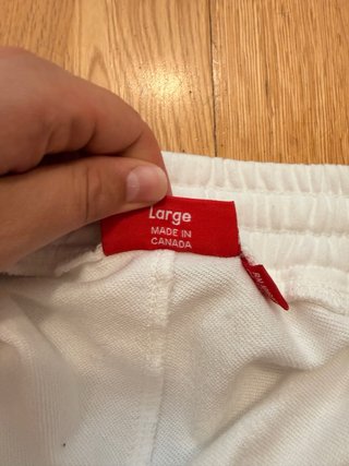 Supreme Small Box Sweatshort Blanco Talla XL