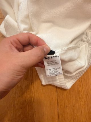 Supreme Small Box Sweatshort Blanco Talla XL