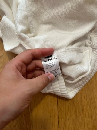 Supreme Small Box Sweatshort Blanco Talla XL