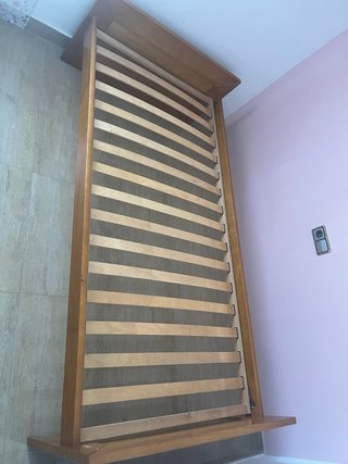 Dormitorio juvenil. Armario, cama y escritorio