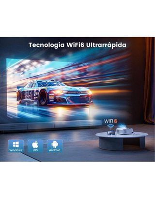 Proyector Full HD 4K con soporte