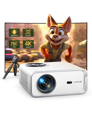Proyector Full HD 4K con soporte