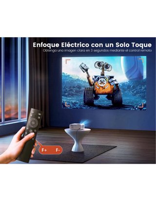 Proyector Full HD 4K con soporte