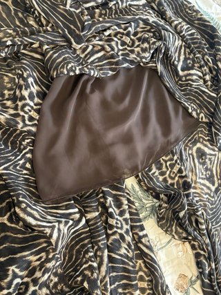 Abito da festa con stampa animalier