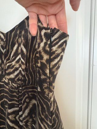 Abito da festa con stampa animalier